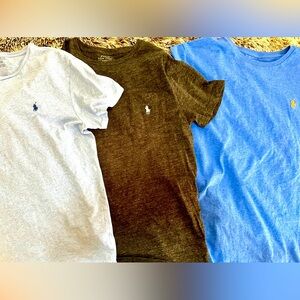 Bundle of Men’s Ralph Lauren Crew Neck T-Shirts Size Medium